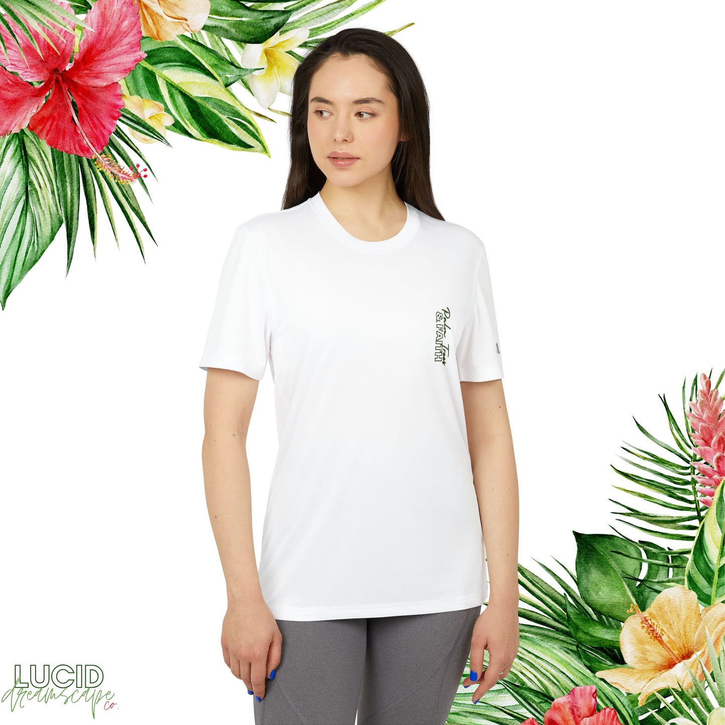 Palm Trees and Faith Adidas Tee