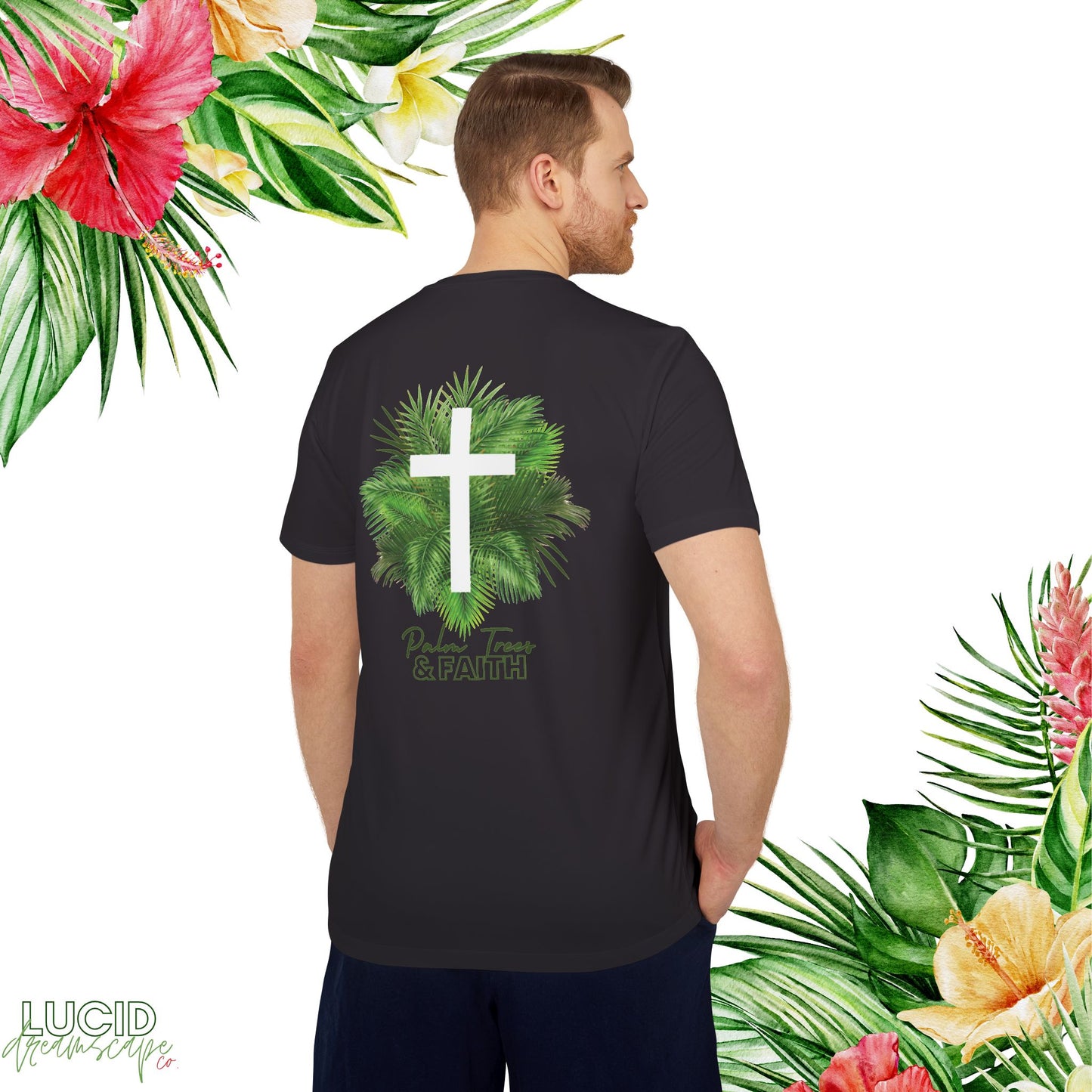 Palm Trees and Faith Adidas Tee