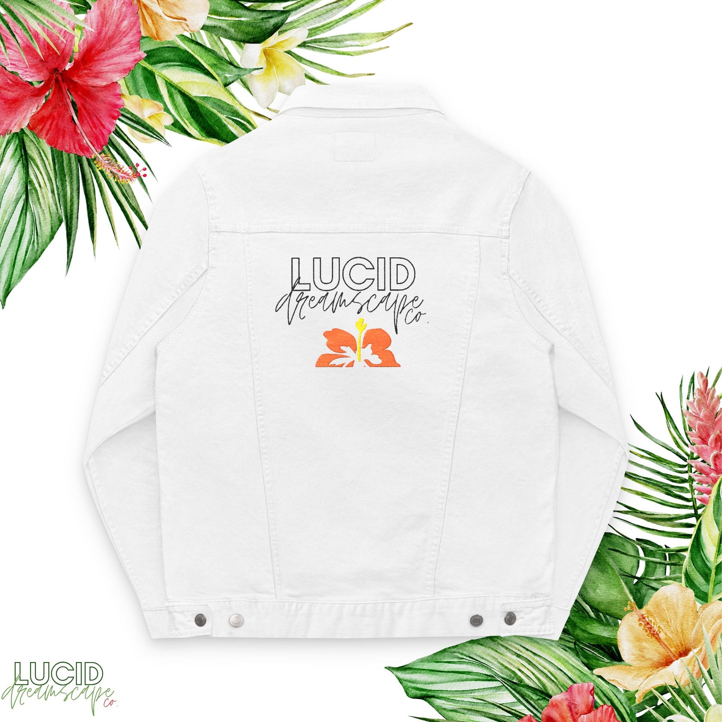 Lucid Dreamscape Embroidery Denim Jacket