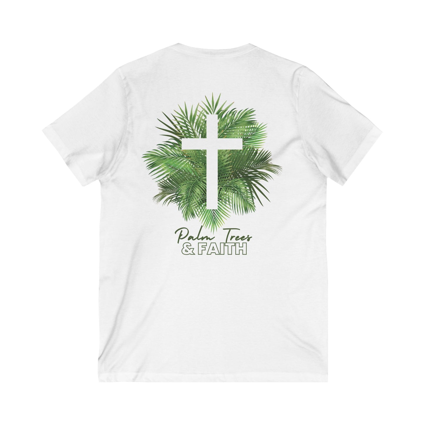 Palm Trees and Faith Shirt V-Neck Tee
