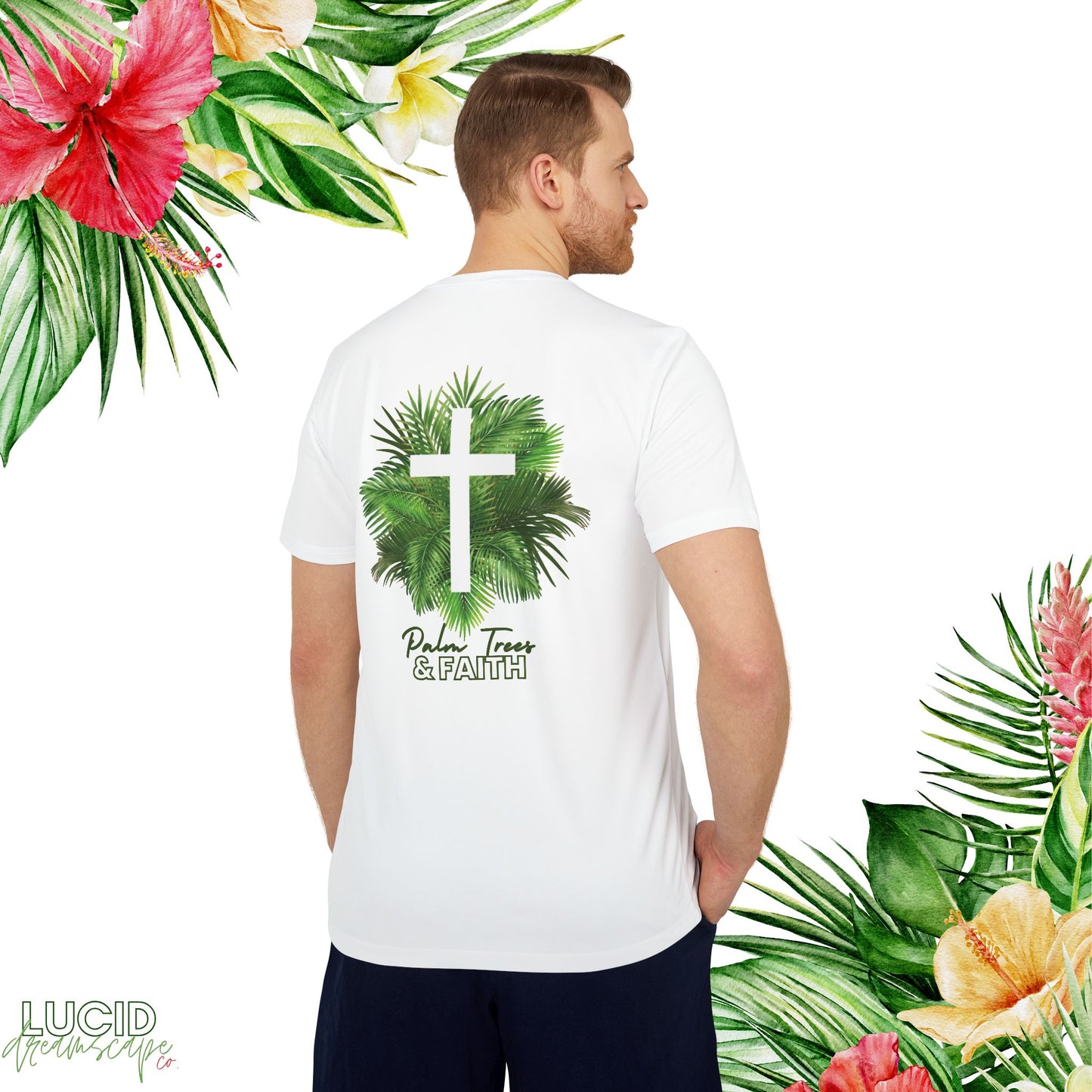 Palm Trees and Faith Adidas Tee