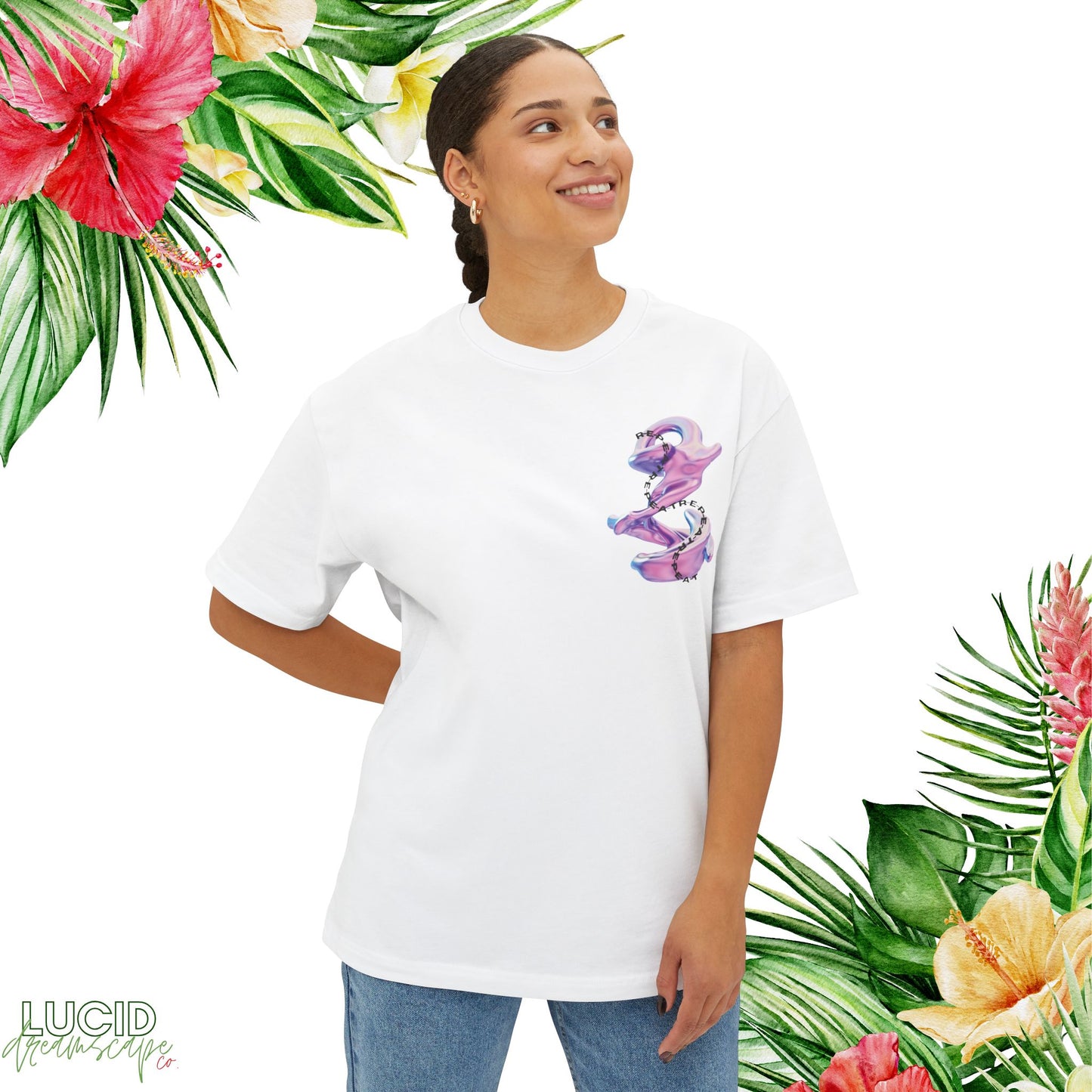 Daydream on R-E-P-E-A-T Boxy Tee