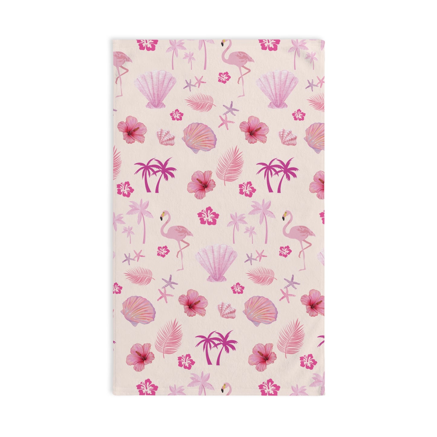 Tropical Flamingo Hand Towel