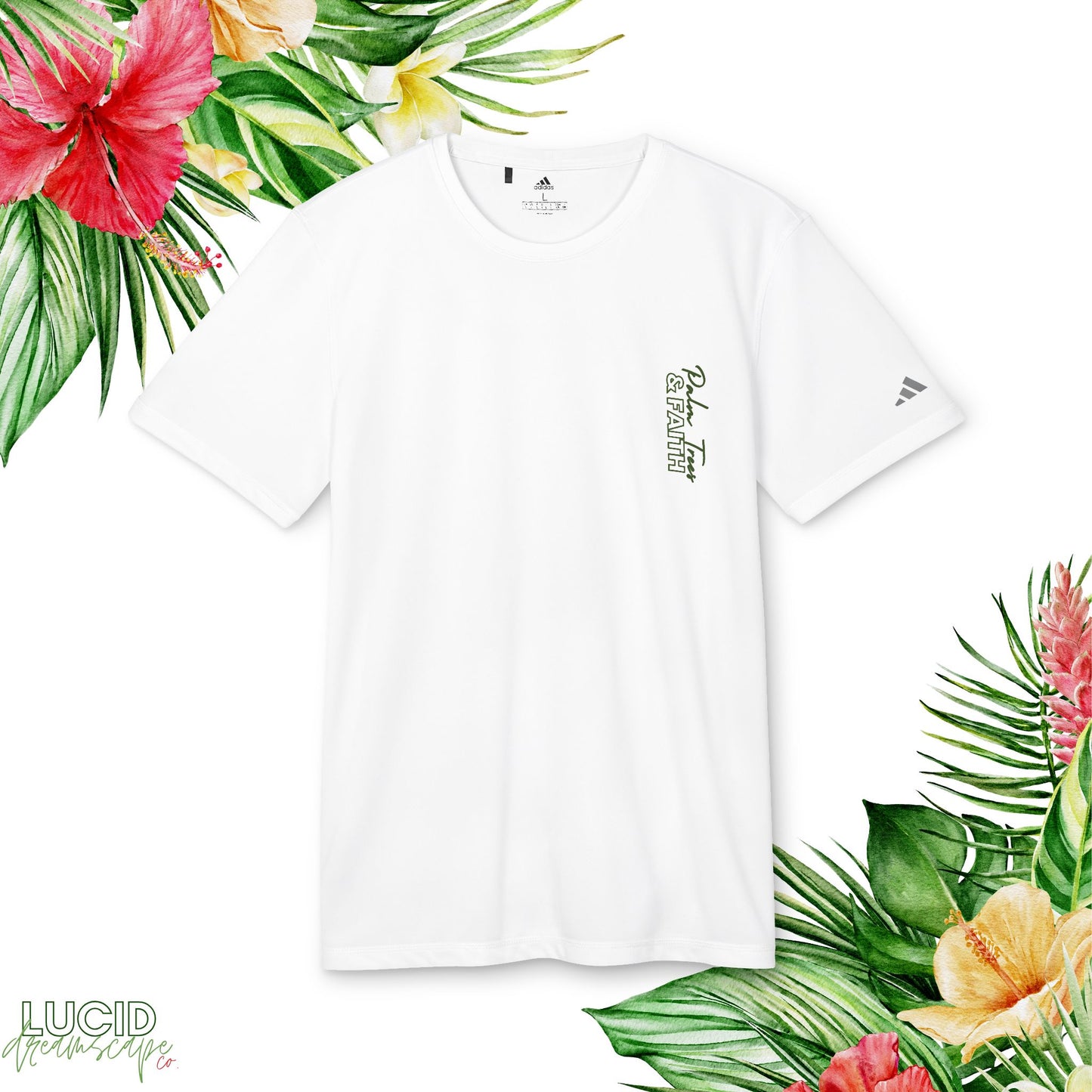 Palm Trees and Faith Adidas Tee