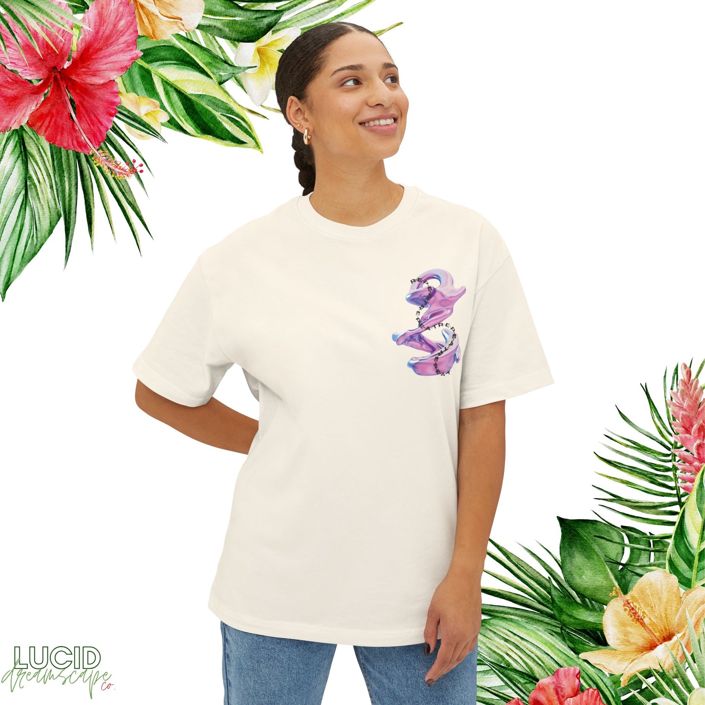 Daydream on R-E-P-E-A-T Boxy Tee