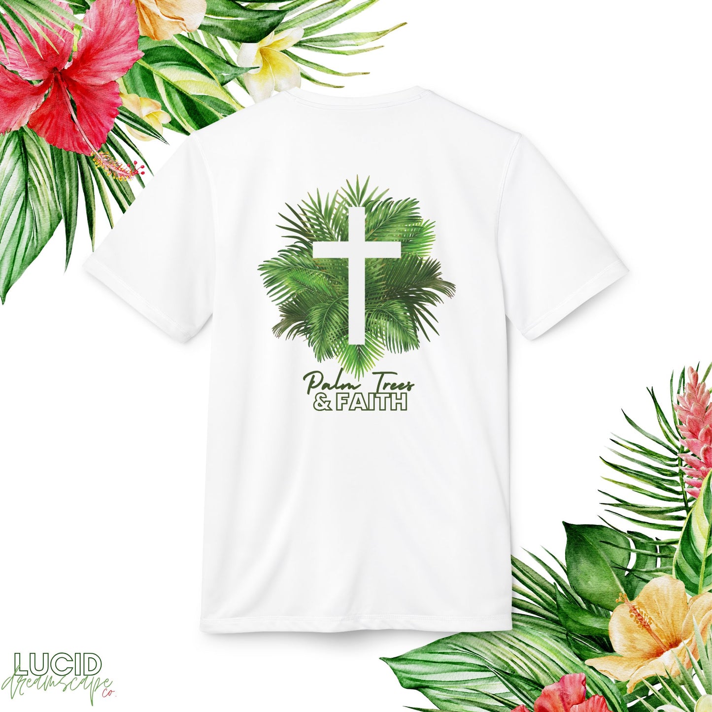 Palm Trees and Faith Adidas Tee