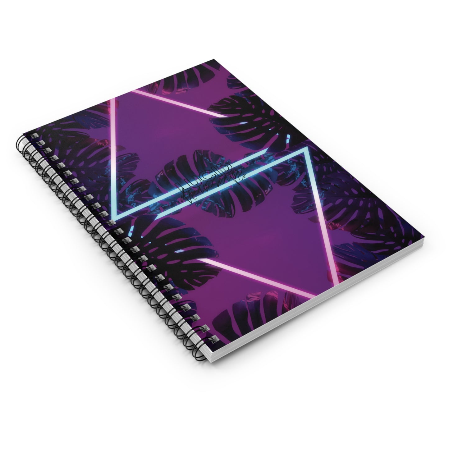Tropical Neon Spiral Notebook - Ruled Line