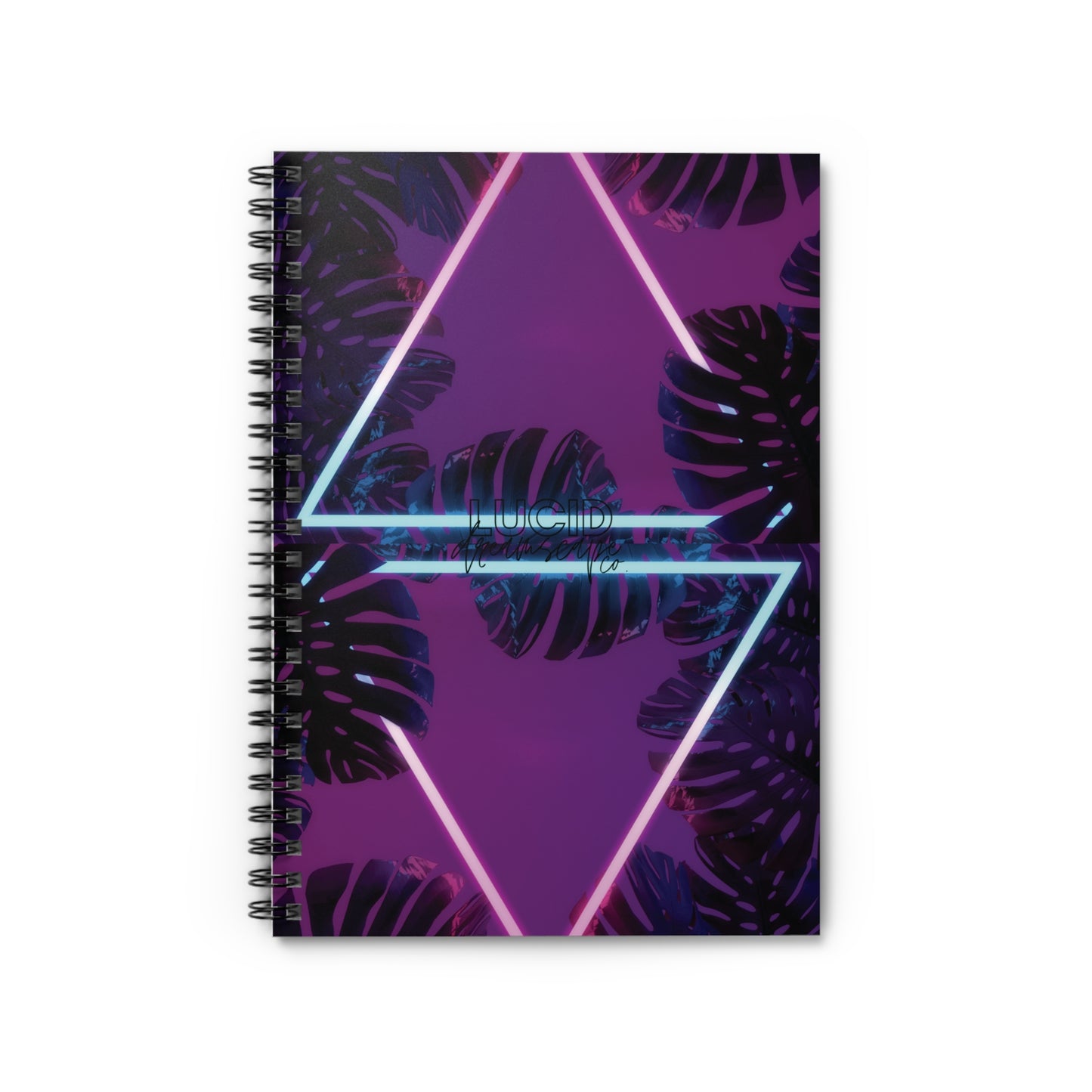 Tropical Neon Spiral Notebook - Ruled Line