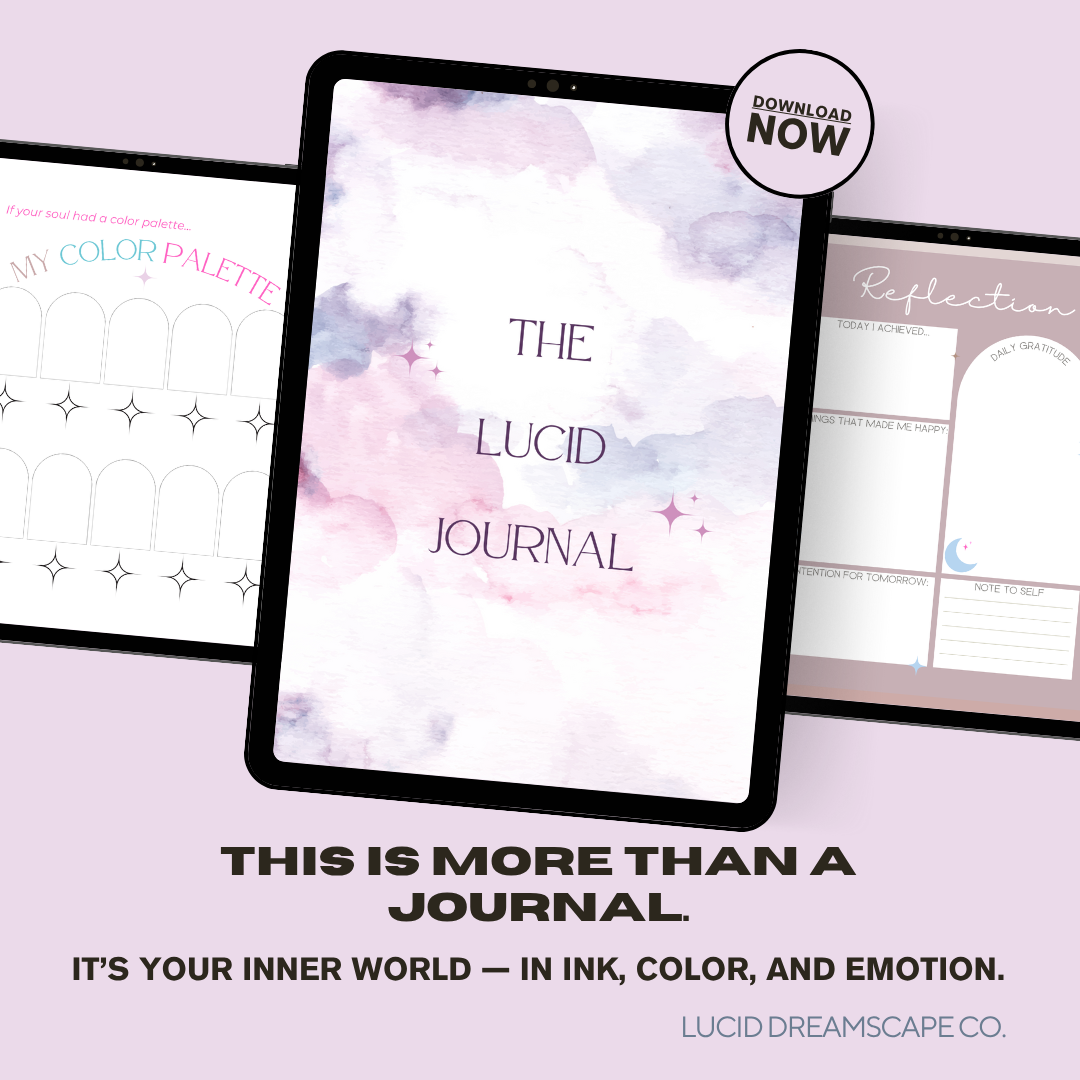 The Lucid Journal | 60+ Pages for Thoughts, Dreams & Reflections