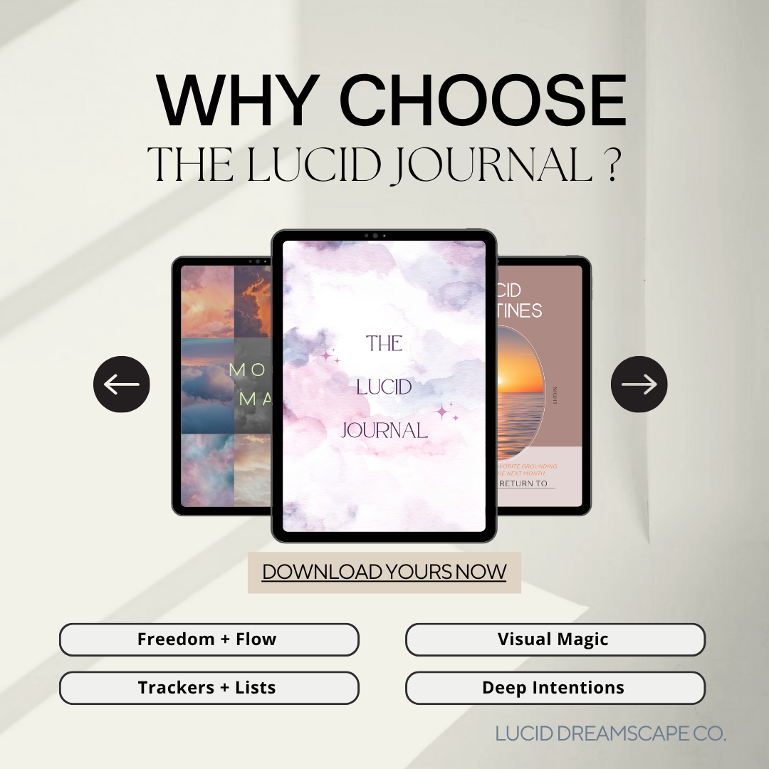 The Lucid Journal | 60+ Pages for Thoughts, Dreams & Reflections