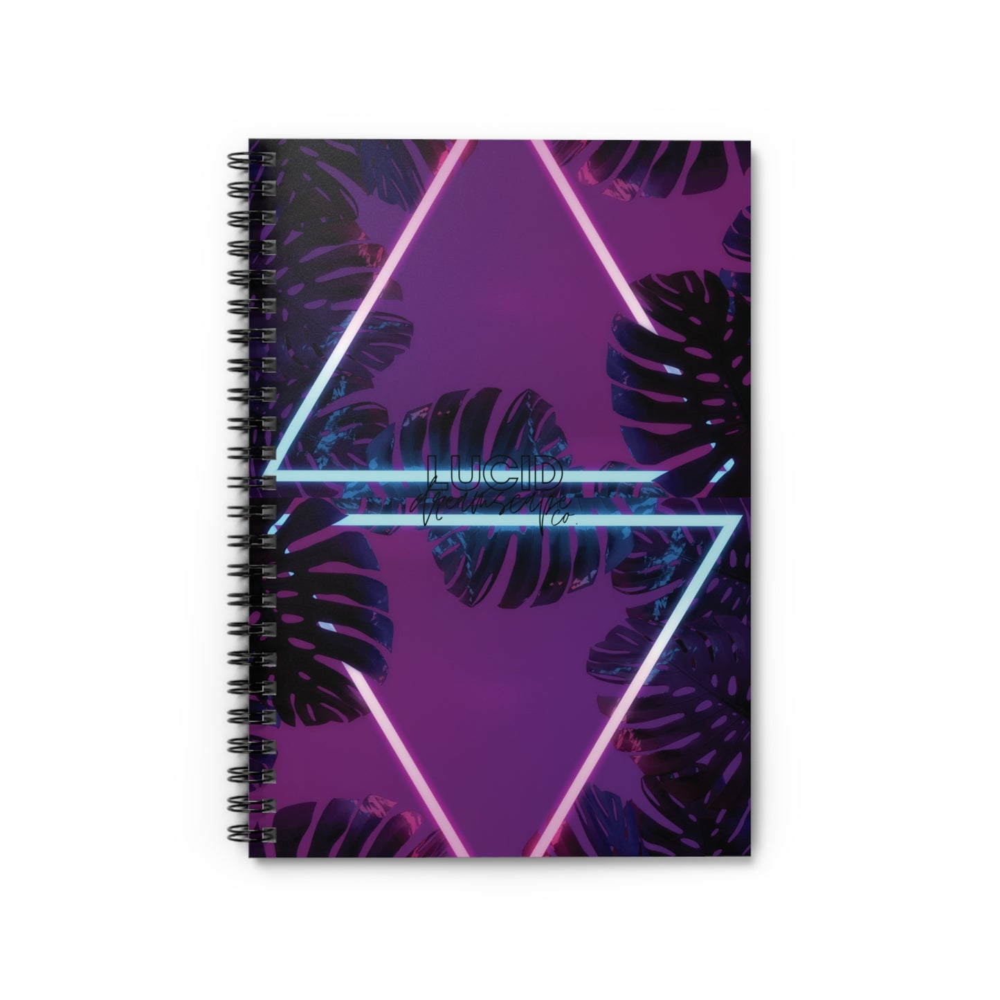 Tropical Neon Spiral Notebook - Ruled Line