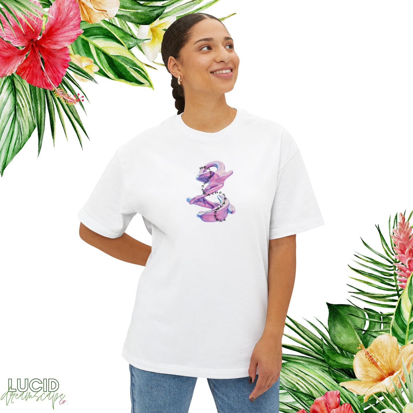 Daydream on R-E-P-E-A-T Boxy Tee