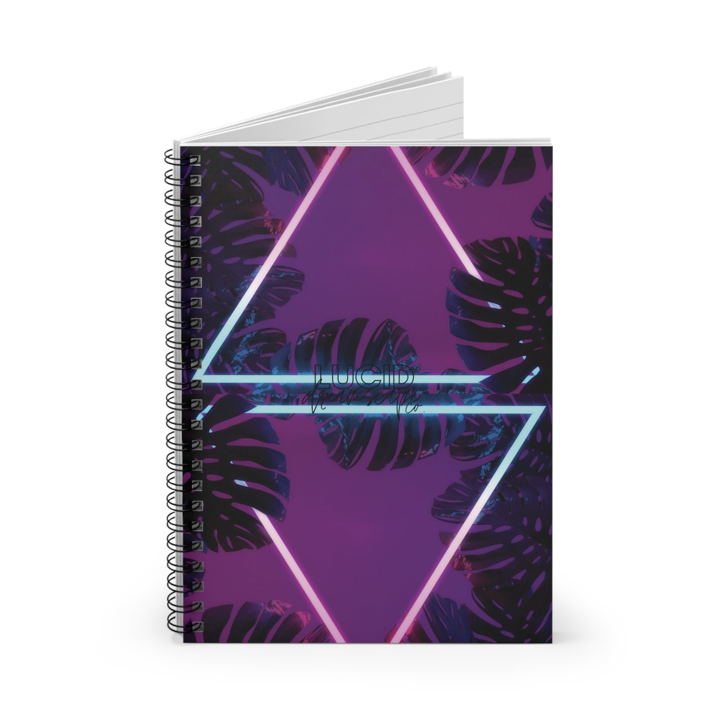 Tropical Neon Spiral Notebook - Ruled Line