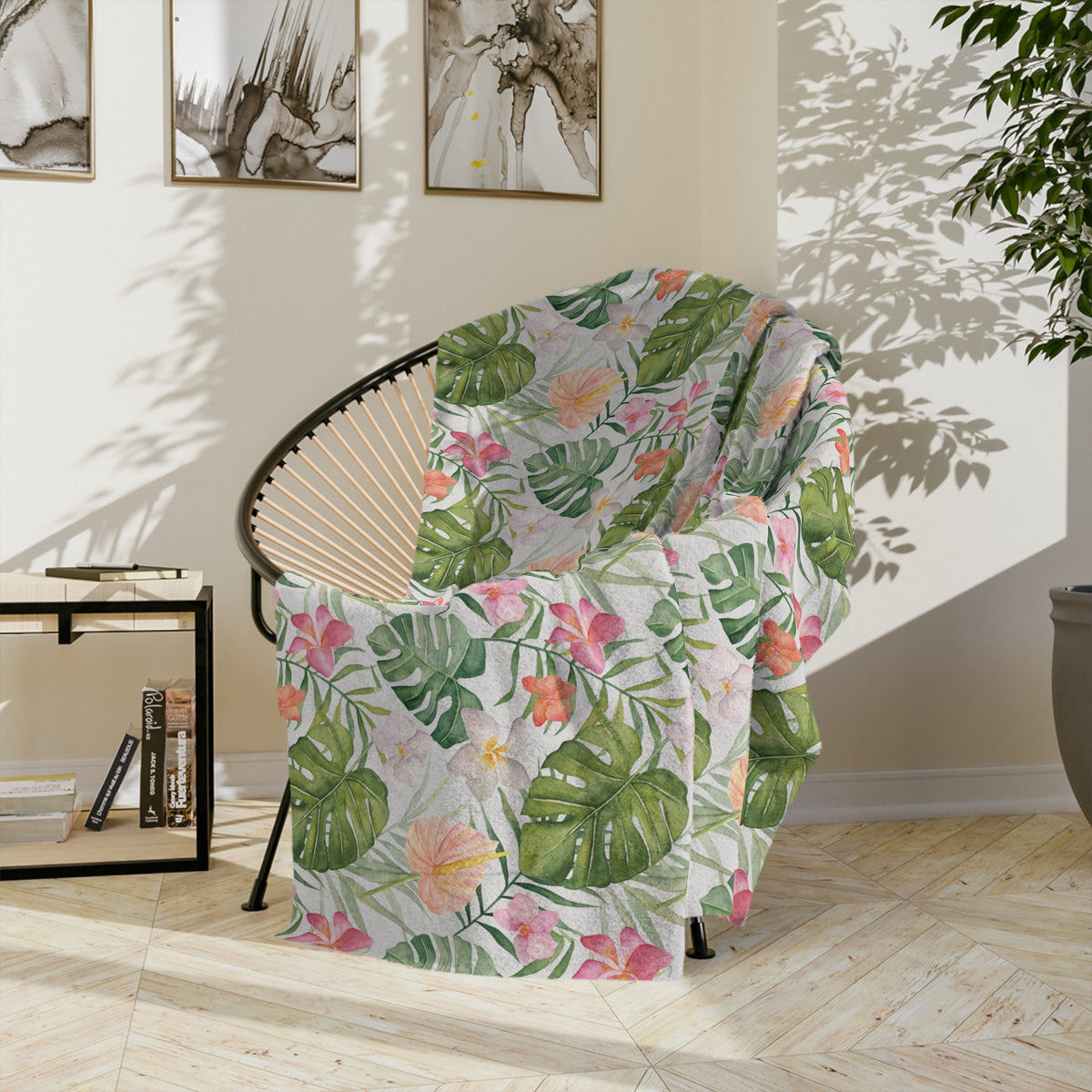 Tropical Flower Blanket