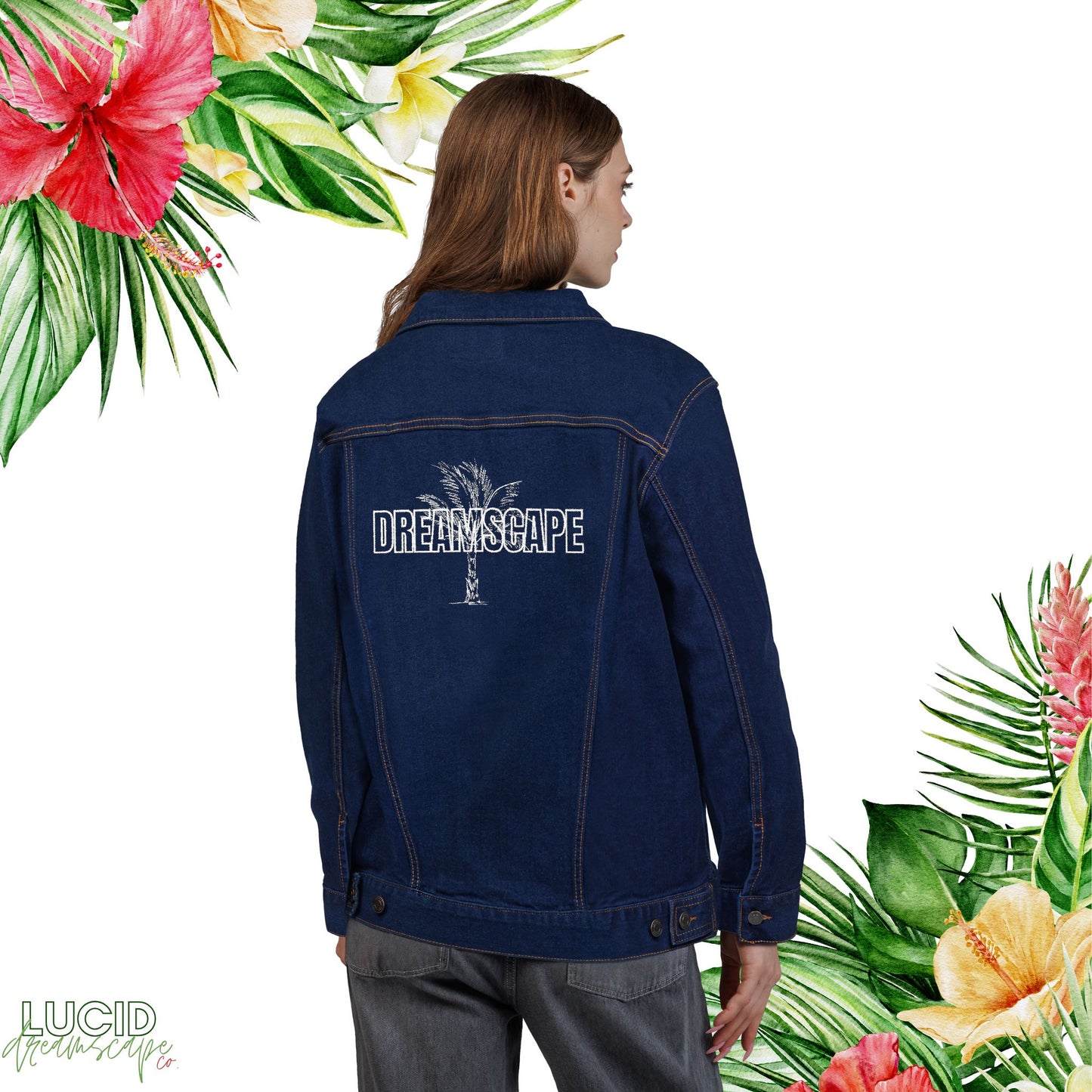 Dreamscape Embroidery Denim Jacket