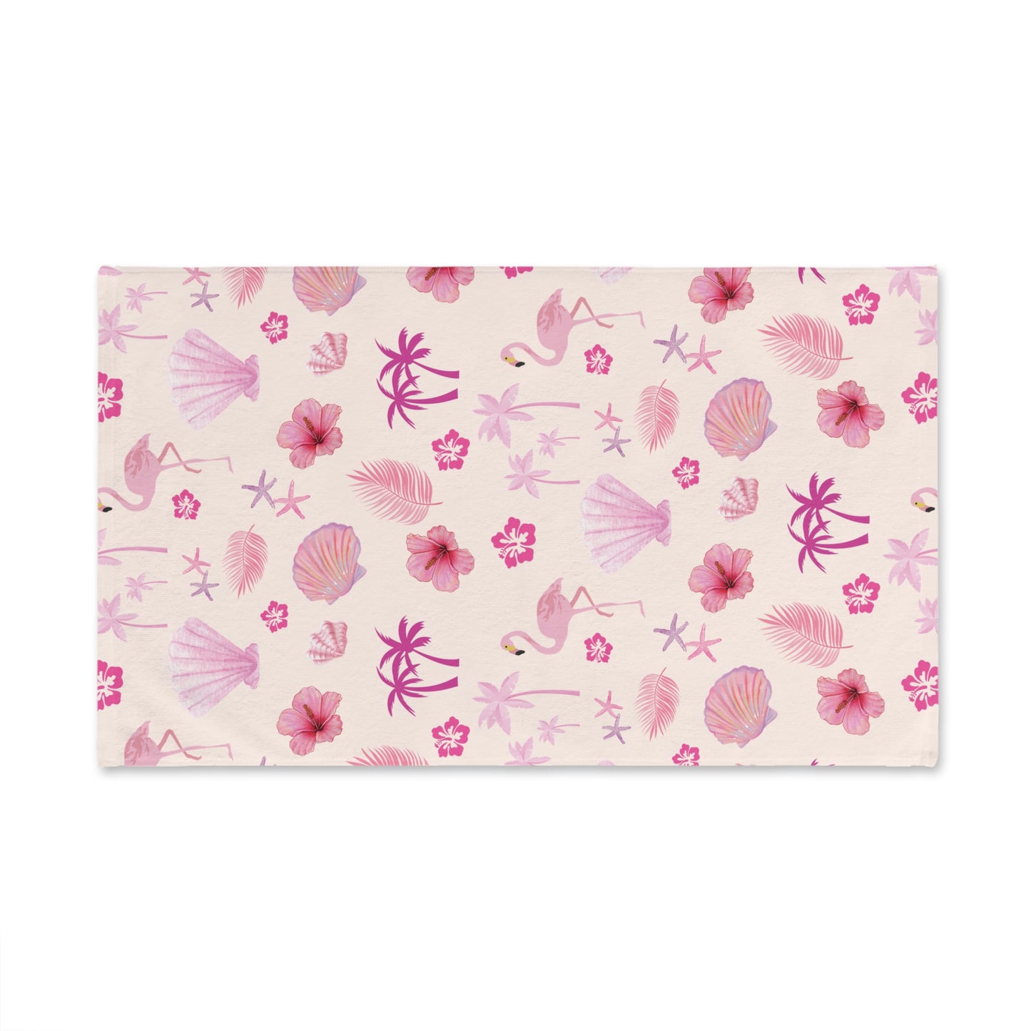 Tropical Flamingo Hand Towel