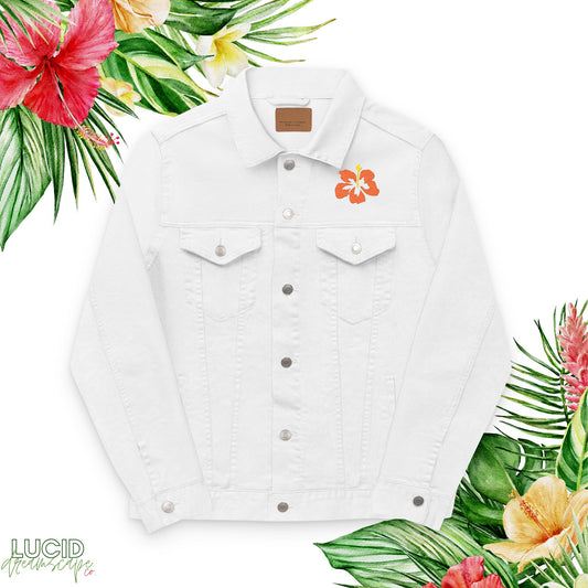 Lucid Dreamscape Embroidery Denim Jacket