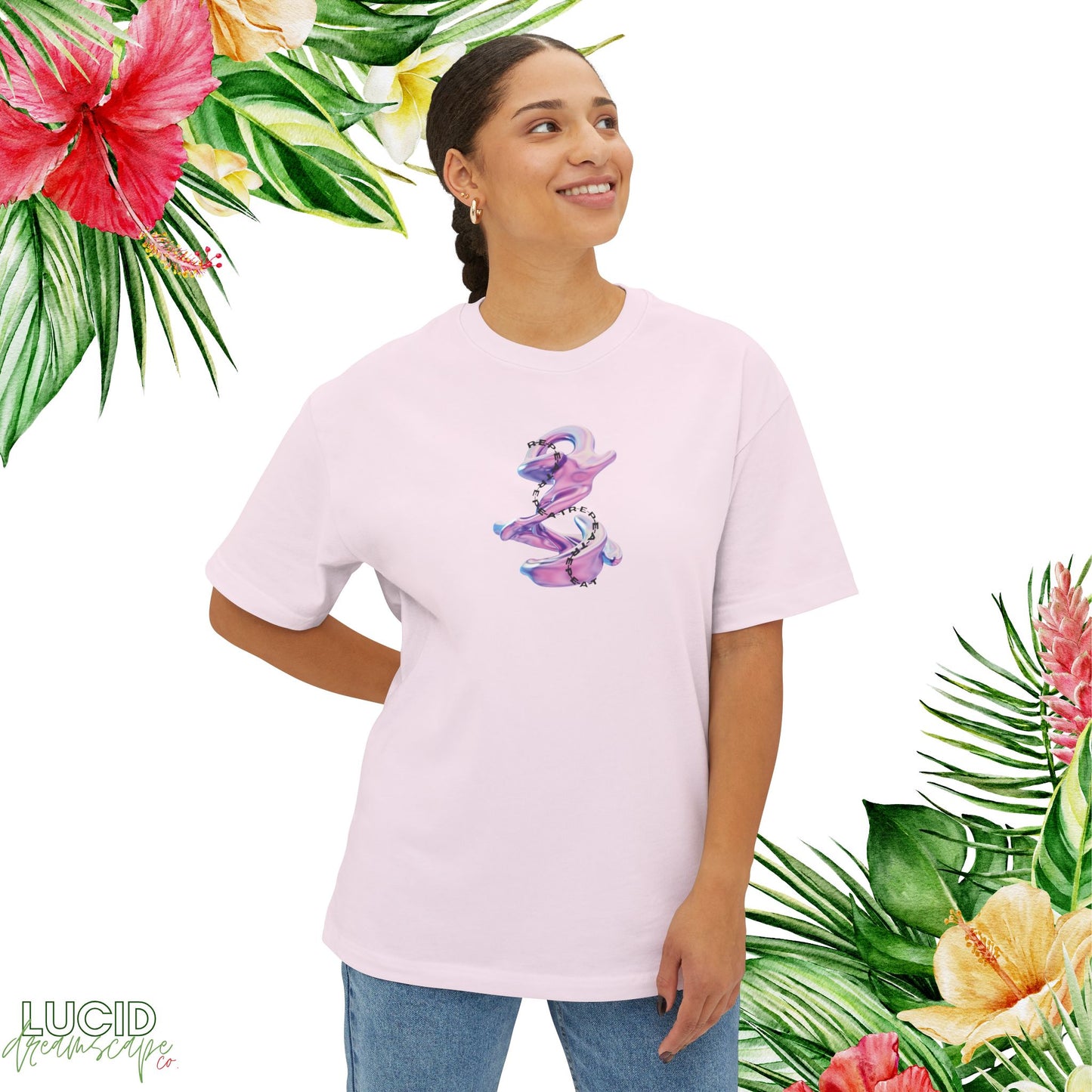 Daydream on R-E-P-E-A-T Boxy Tee