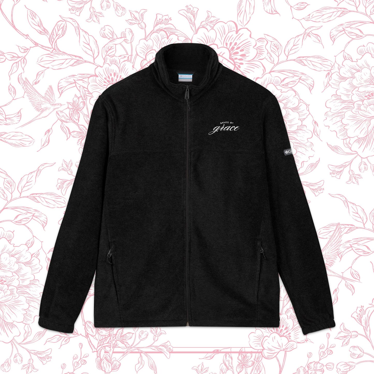 Saved by Grace Columbia Embroidered Fleece Jacket