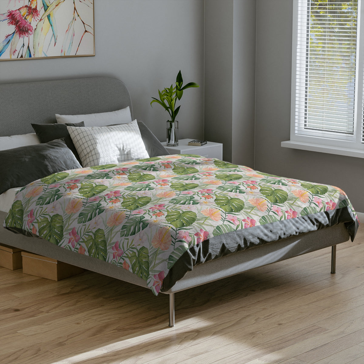 Tropical Flower Blanket