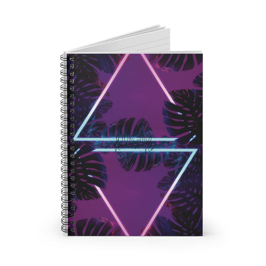 Tropical Neon Spiral Notebook - Ruled Line